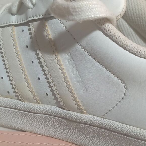 Adidas Superstar White Low Top She'll Toe Sneakers Women's size 7 Men's … - Picture 5 of 6